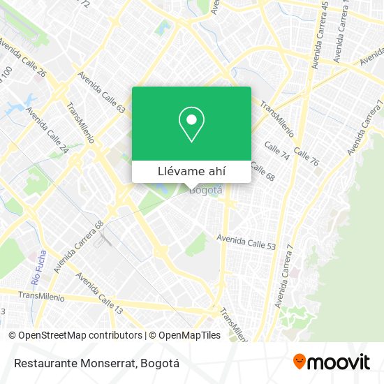 Mapa de Restaurante Monserrat