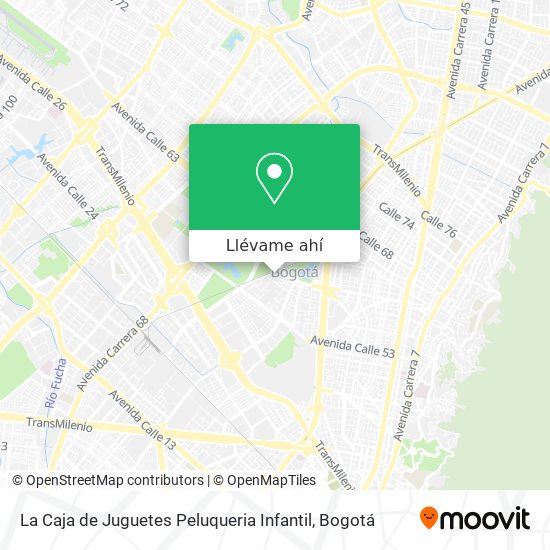 Mapa de La Caja de Juguetes Peluqueria Infantil