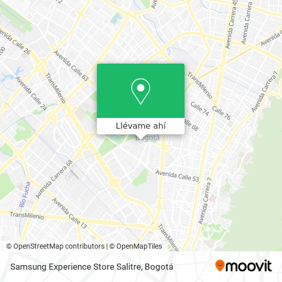 Mapa de Samsung Experience Store Salitre