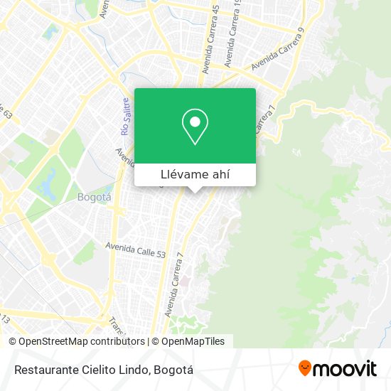 Mapa de Restaurante Cielito Lindo