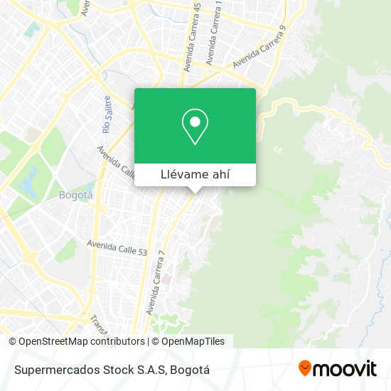 Mapa de Supermercados Stock S.A.S