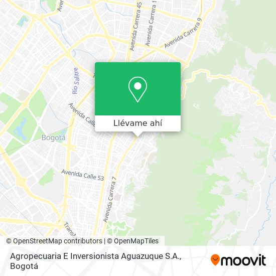 Mapa de Agropecuaria E Inversionista Aguazuque S.A.