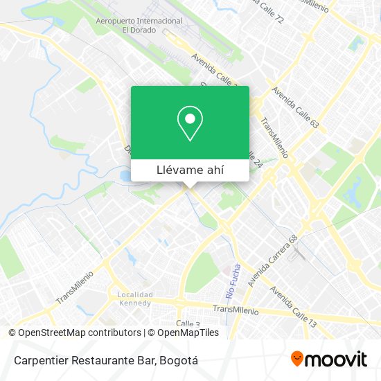 Mapa de Carpentier Restaurante Bar