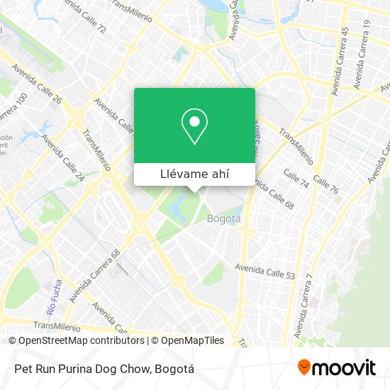 Mapa de Pet Run Purina Dog Chow