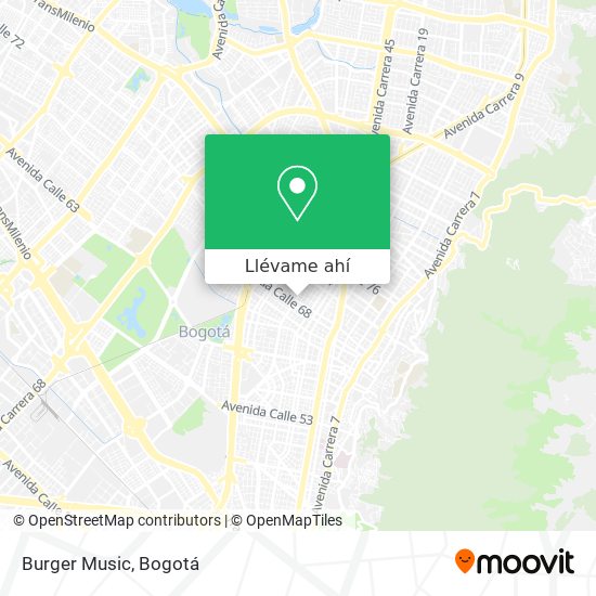 Mapa de Burger Music