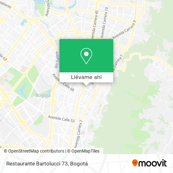 Mapa de Restaurante Bartolucci 73