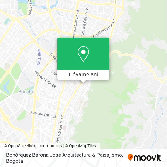 Mapa de Bohórquez Barona José Arquitectura & Paisajismo