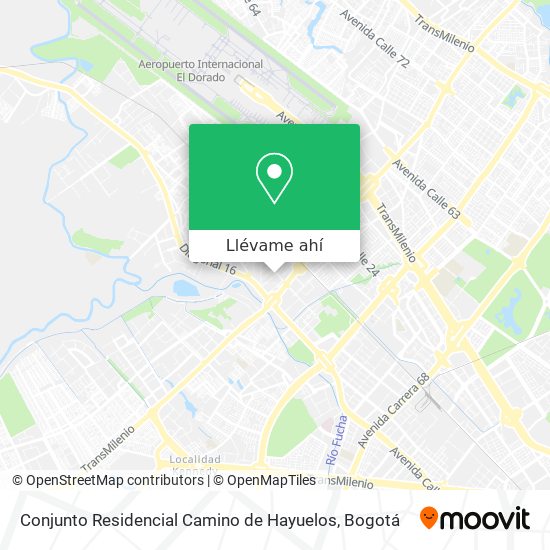 Mapa de Conjunto Residencial Camino de Hayuelos