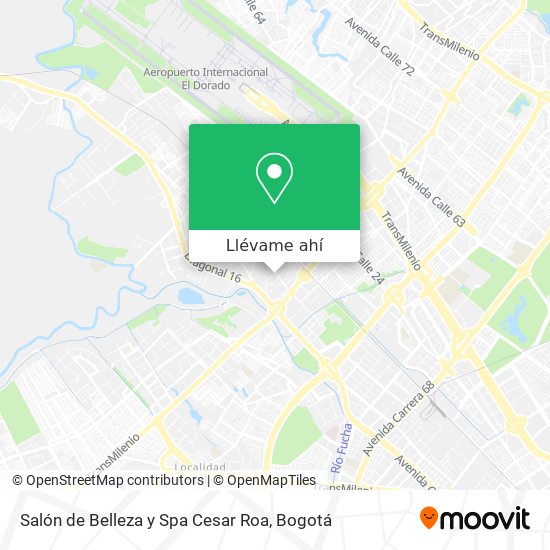 Mapa de Salón de Belleza y Spa Cesar Roa