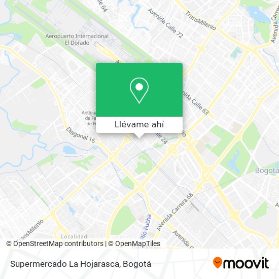 Mapa de Supermercado La Hojarasca