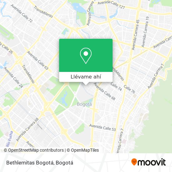 Mapa de Bethlemitas Bogotá