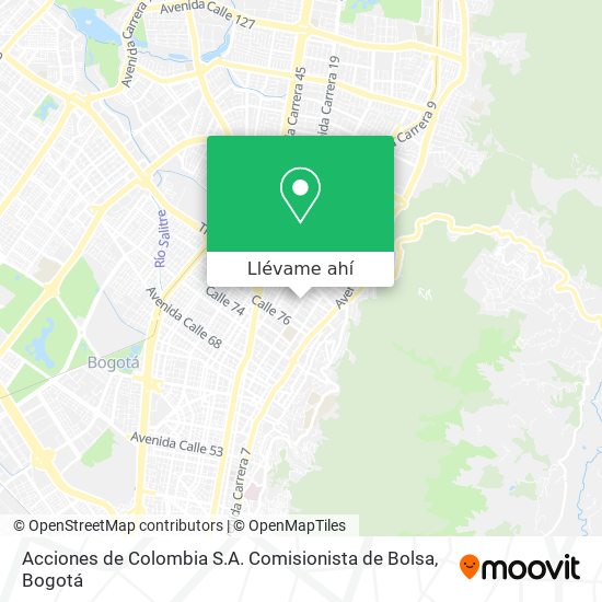 Mapa de Acciones de Colombia S.A. Comisionista de Bolsa