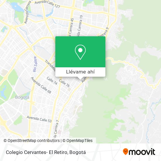Mapa de Colegio Cervantes- El Retiro