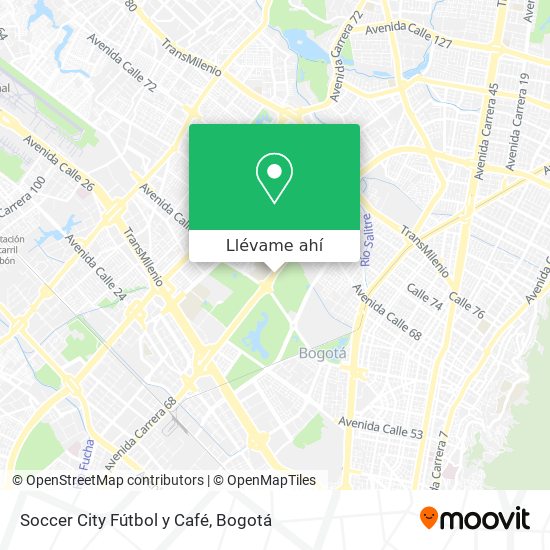 Mapa de Soccer City Fútbol y Café