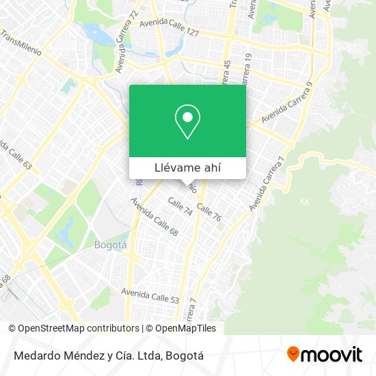 Mapa de Medardo Méndez y Cía. Ltda