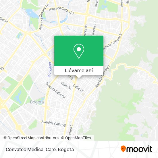 Mapa de Convatec Medical Care