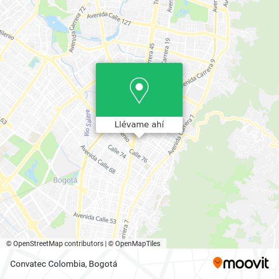 Mapa de Convatec Colombia