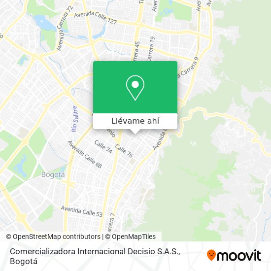 Mapa de Comercializadora Internacional Decisio S.A.S.