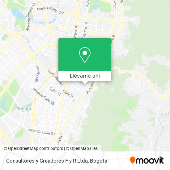 Mapa de Consultores y Creadores F y R Ltda