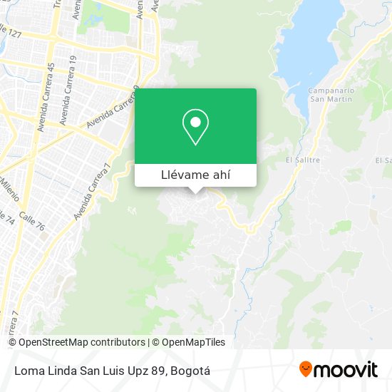 Mapa de Loma Linda San Luis Upz 89