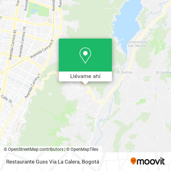 Mapa de Restaurante Guss Via La Calera