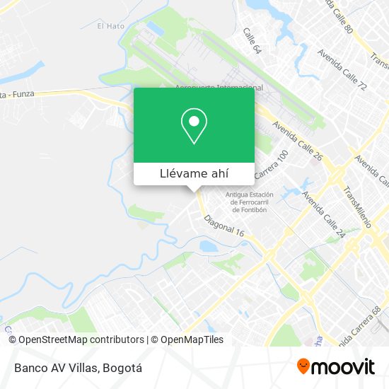 Mapa de Banco AV Villas