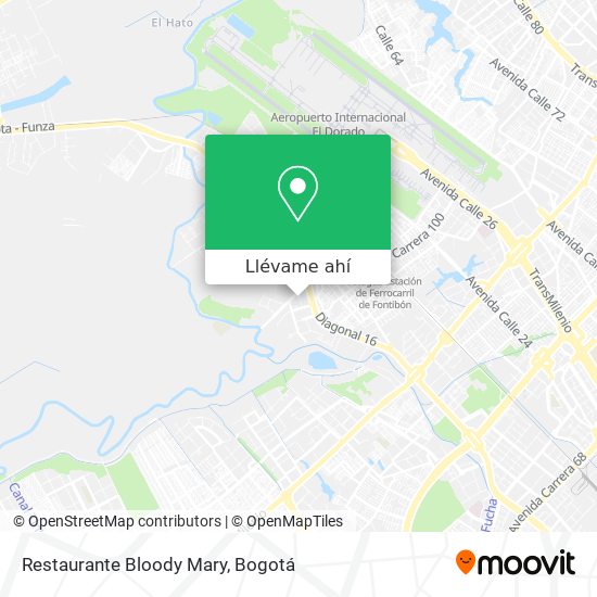Mapa de Restaurante Bloody Mary