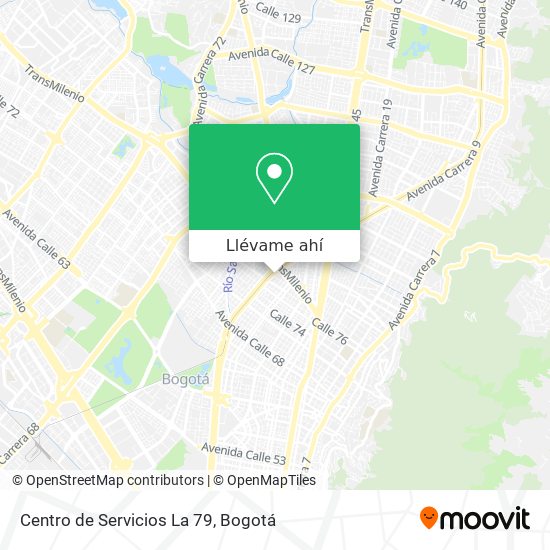 Mapa de Centro de Servicios La 79