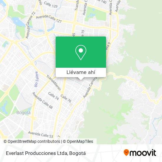 Mapa de Everlast Producciones Ltda