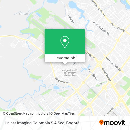 Mapa de Uninet Imaging Colombia S.A.Sco