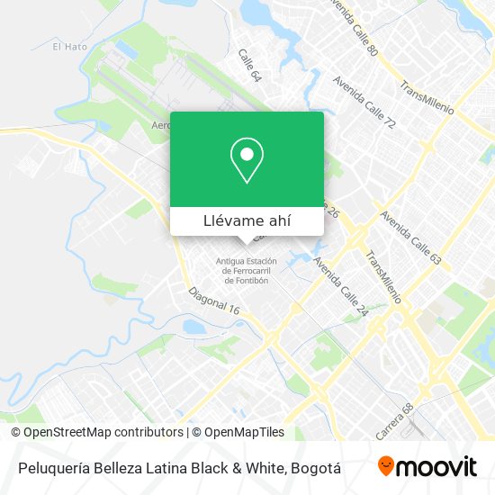 Mapa de Peluquería Belleza Latina Black & White