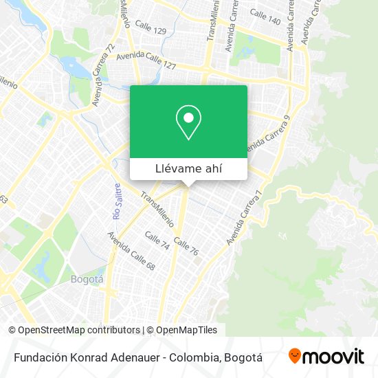 Mapa de Fundación Konrad Adenauer - Colombia