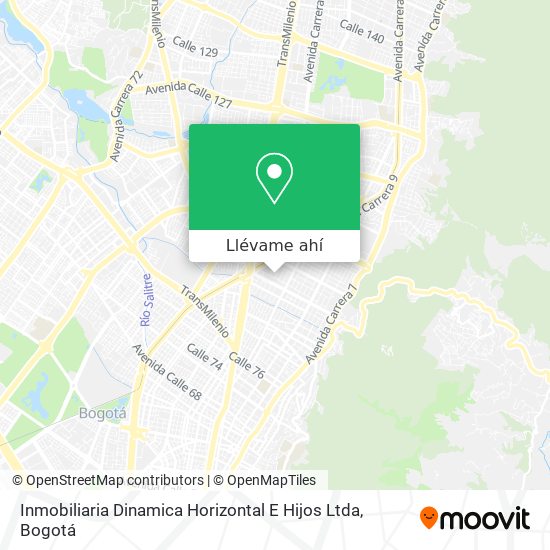 Mapa de Inmobiliaria Dinamica Horizontal E Hijos Ltda