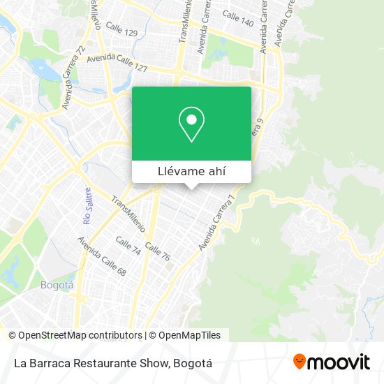Mapa de La Barraca Restaurante Show
