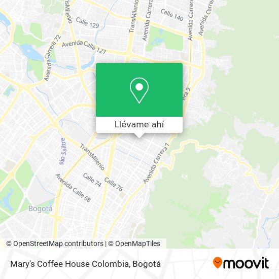 Mapa de Mary's Coffee House Colombia