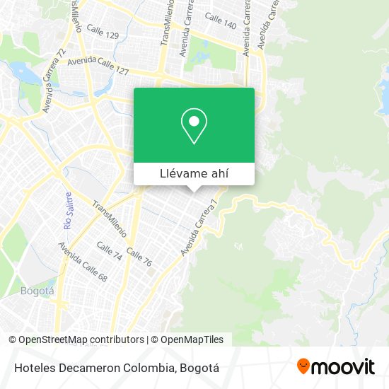 Mapa de Hoteles Decameron Colombia