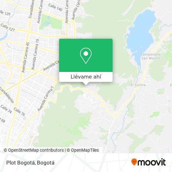 Mapa de Plot Bogotá