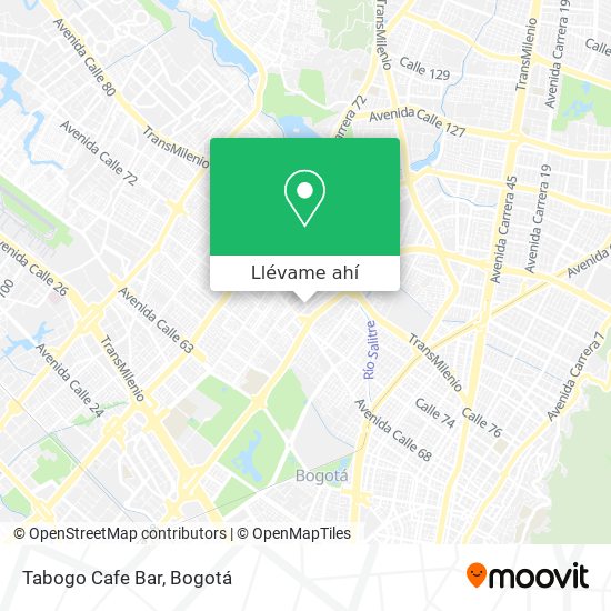 Mapa de Tabogo Cafe Bar