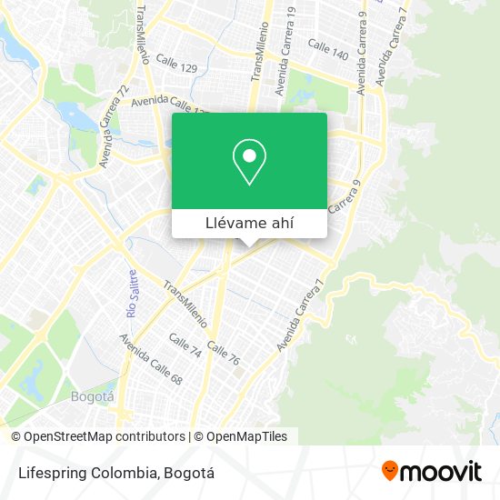 Mapa de Lifespring Colombia