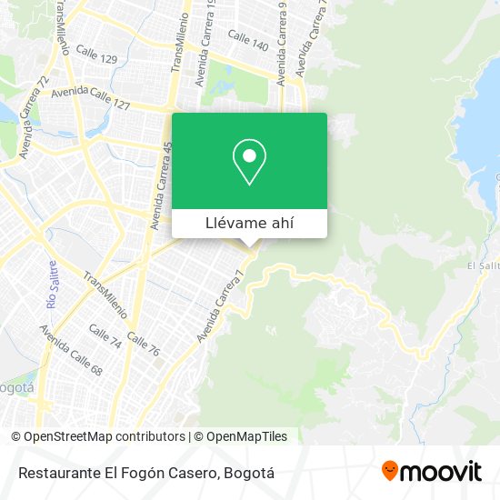Mapa de Restaurante El Fogón Casero