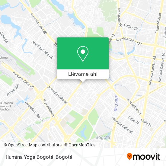 Mapa de Ilumina Yoga Bogotá
