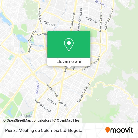 Mapa de Pienza Meeting de Colombia Ltd