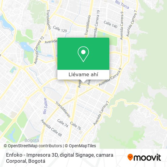 Mapa de Enfoko - Impresora 3D, digital Signage, camara Corporal