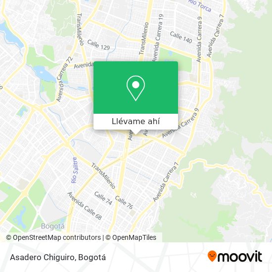 Mapa de Asadero Chiguiro