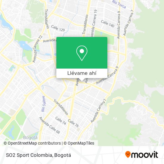 Mapa de SO2 Sport Colombia