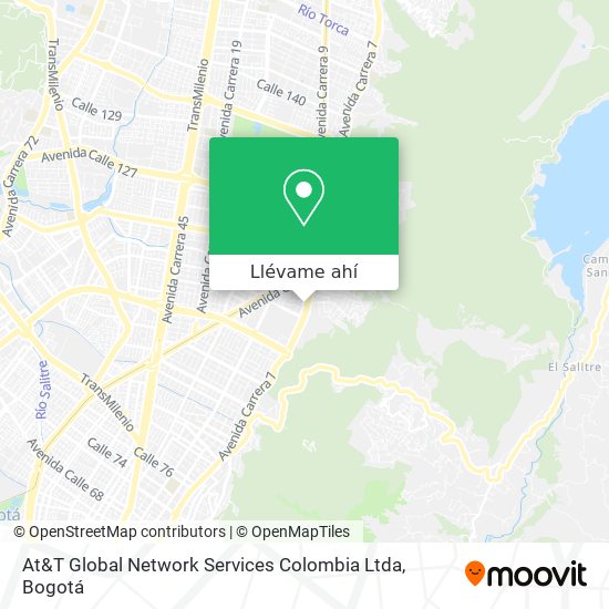 Mapa de At&T Global Network Services Colombia Ltda