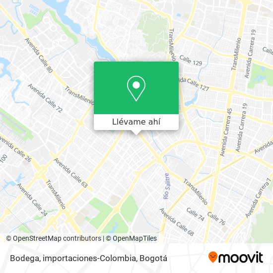 Mapa de Bodega, importaciones-Colombia