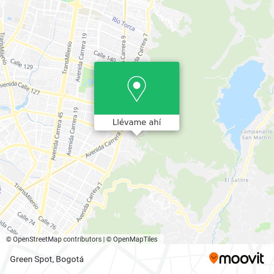 Mapa de Green Spot