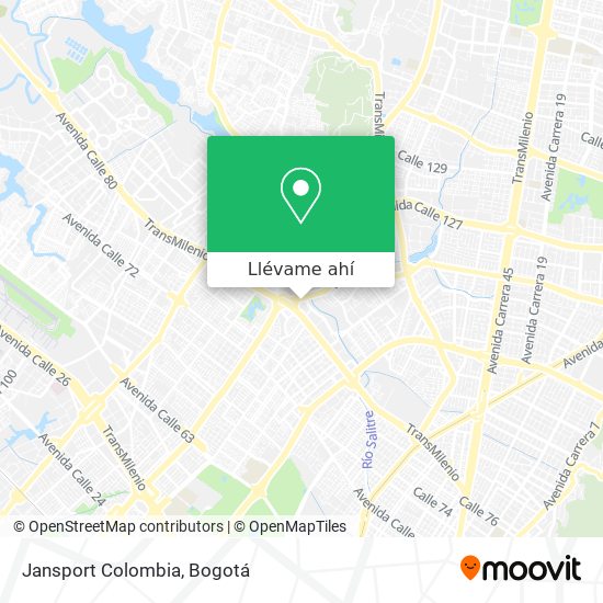 Mapa de Jansport Colombia