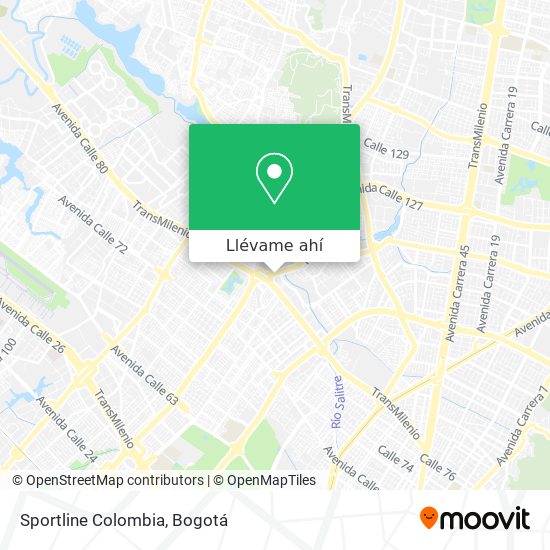Mapa de Sportline Colombia